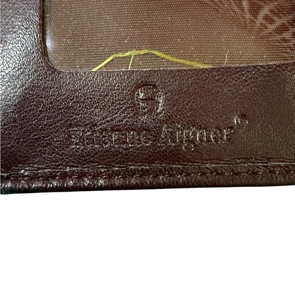 Vintage Etienne Aigner All in One Wallet Crossbody and Gloves Brown Leather - Picture 5 of 8